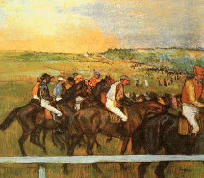 Edgar Degas Racehorses